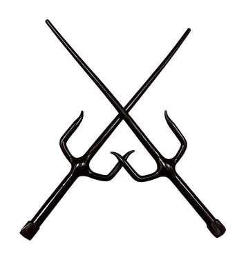 Flexible Hard Plastic Training Rubber Sai Black