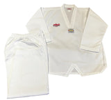TKD WHITE STUDENT V-NECK UNIFORM