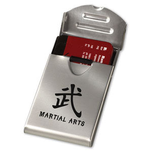 Black Belt Business Card Holder
