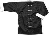 Black Kung Fu Top w/ White Cuff