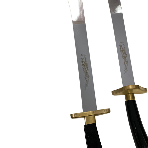 Double Broadsword Chrome Semi Flex Copper Scabbard