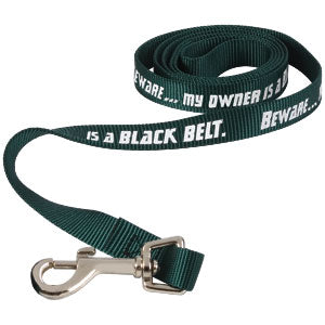 Black Belt Dog leash
