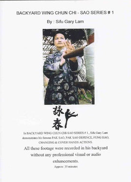 DVD:Backyard Wing Chun CHI SAU Series1 By Sifu Gary Lam